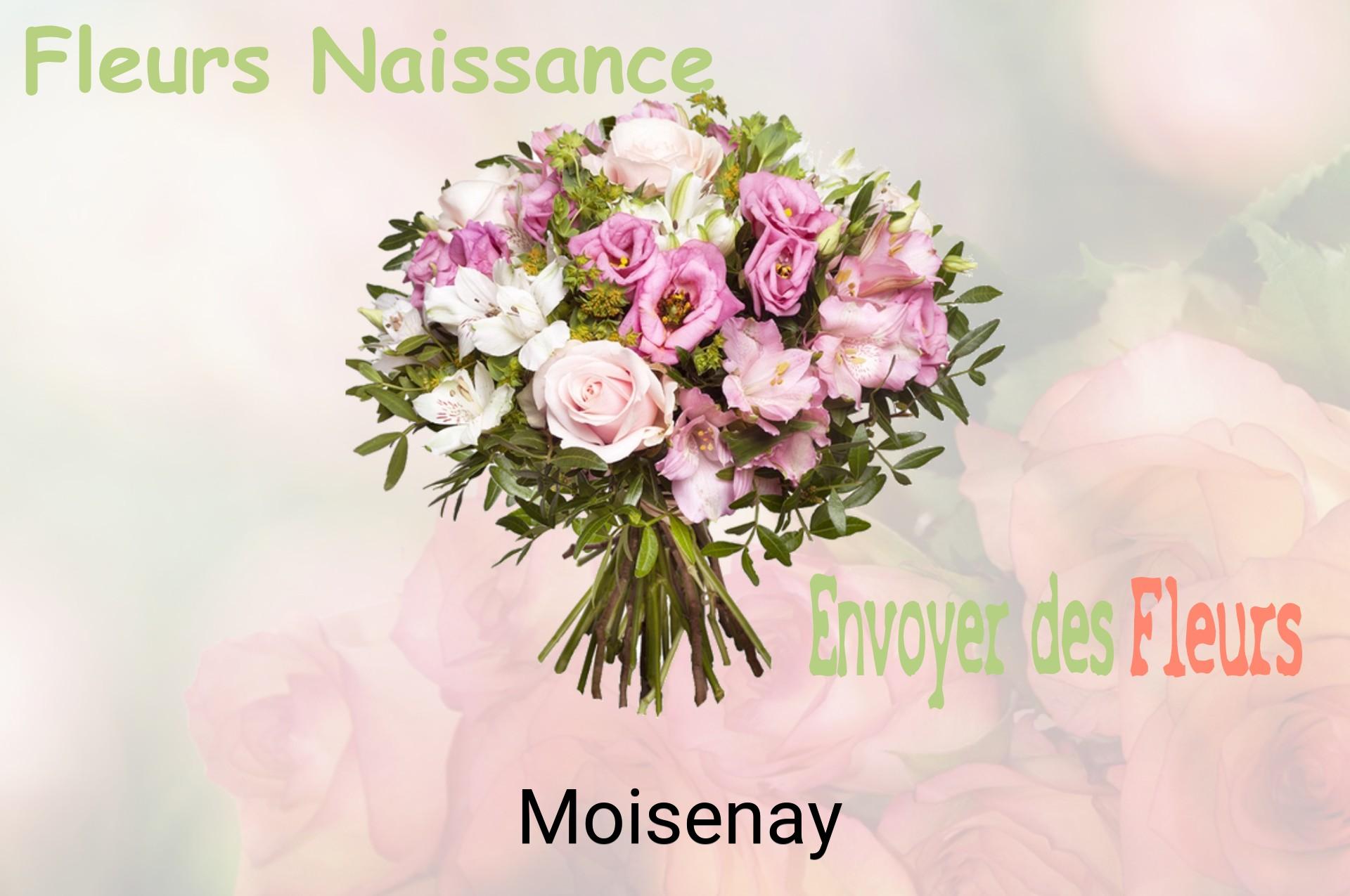 Bouquet de fleurs de naissance livré à Moisenay