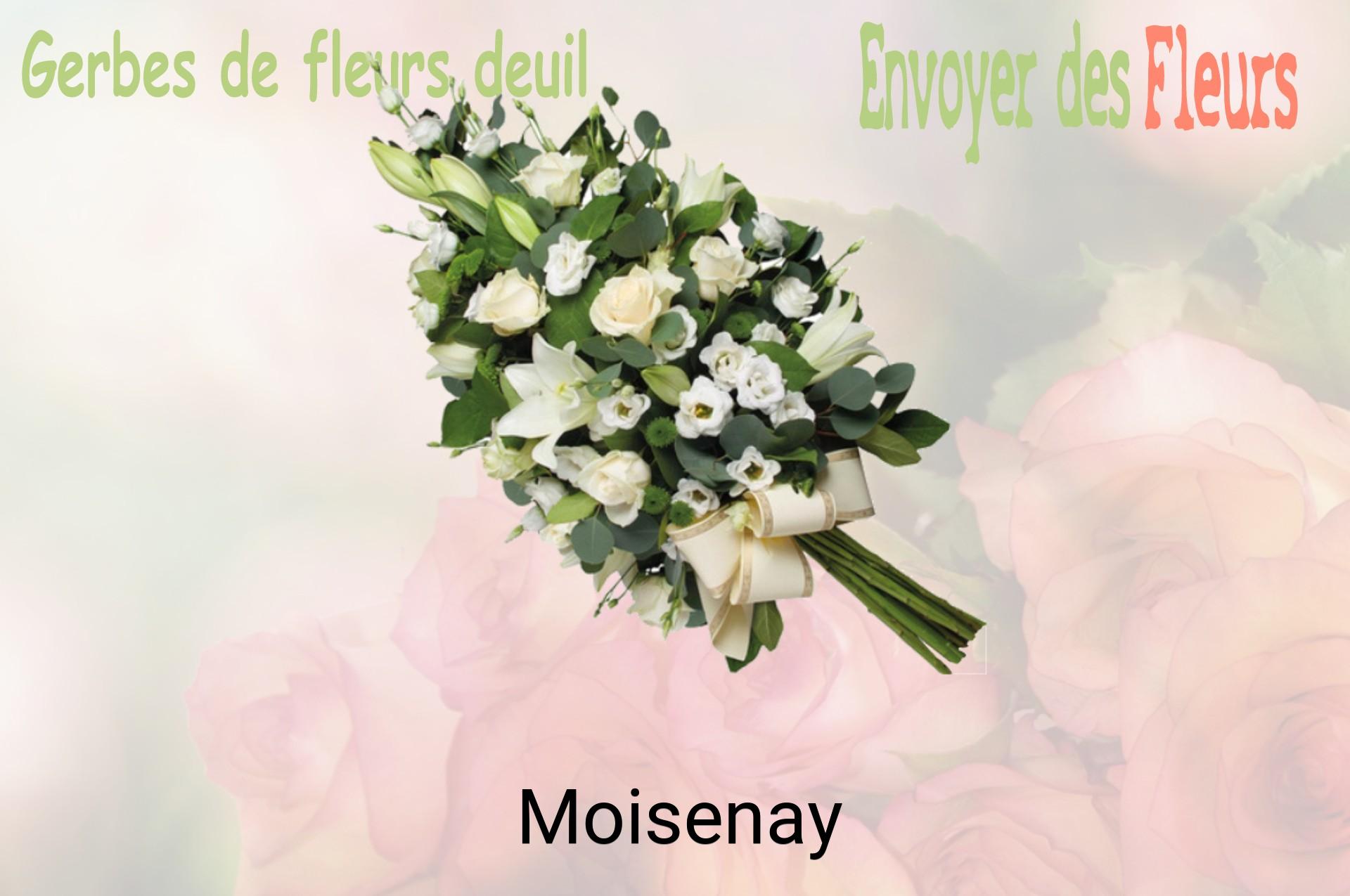 Gerbe de fleurs de deuil livrée à Moisenay